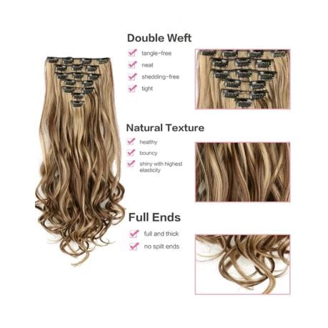26th Avenue Collection 24 Inch Two Tone Blonde Clip In Extension
