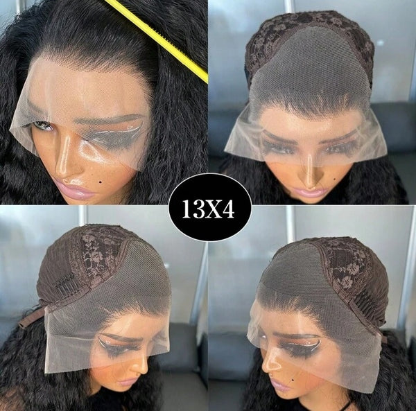 Long Wavy Water Kanekalon Heat Resistant Wig(human blend)