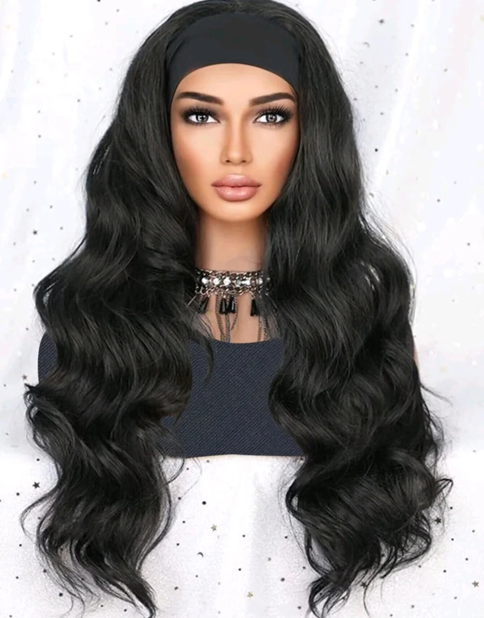 26inch Heat resistant headband wave
